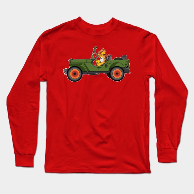 Jeep Animal Long Sleeve T-Shirt by AltTabStudio